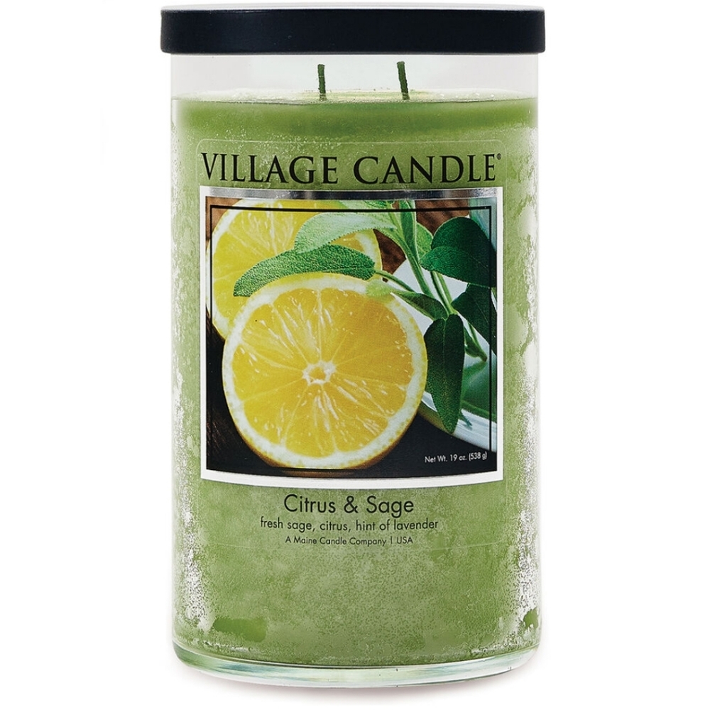 Citrus & Sage Jar Village Candle 18 oz. BNWT  SO 1 LEFT!